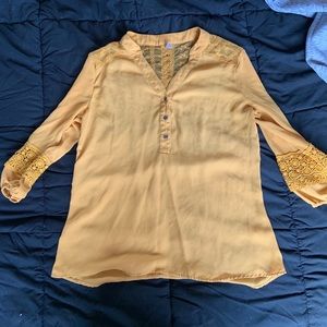 Mustard dress top